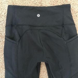 Black Lululemon full length (28”) leggings